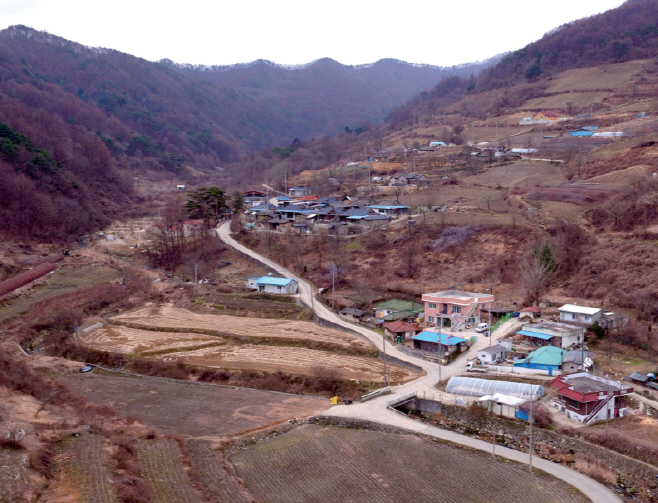 죽문리 전경