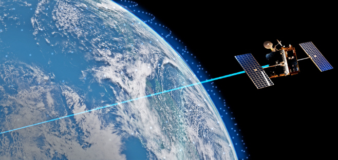 한화시스템 ′저궤도 위성통신 네트워크′ 가상도