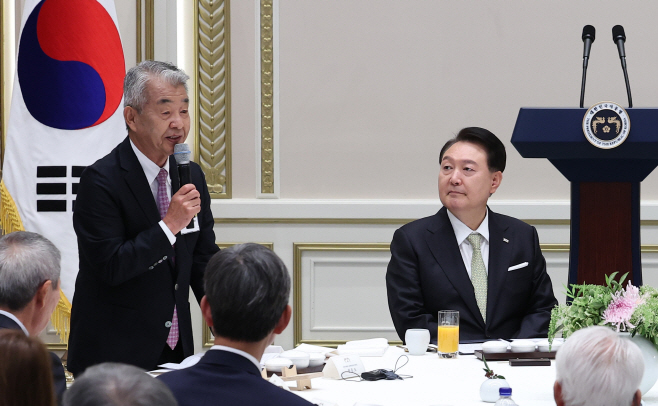 원폭 피해 동포 초청한 윤석열 대통령