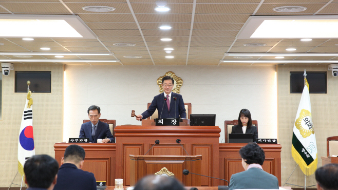 제354회 장수군의회 임시회 제1차 본회의(장정복 의장)