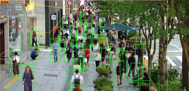 1. 인파감지 CCTV 가동 화면 (송파구)