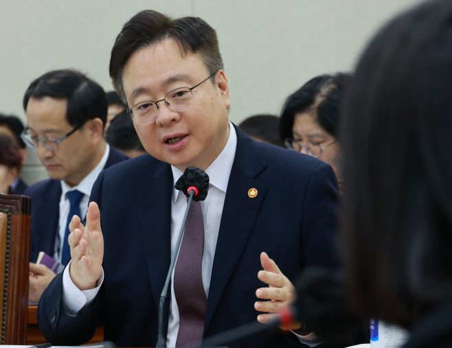 의원 질의에 답하는 조규홍 장관<YONHAP NO-2535>