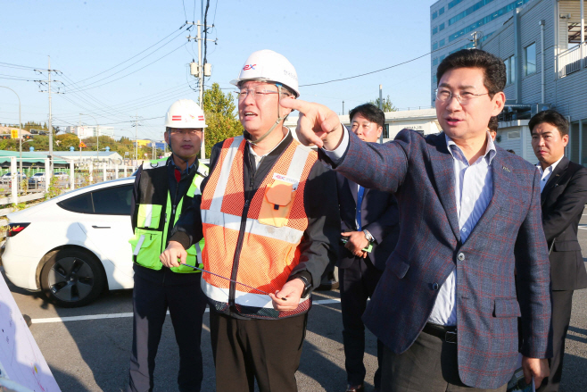 기흥나들목 공사 현장