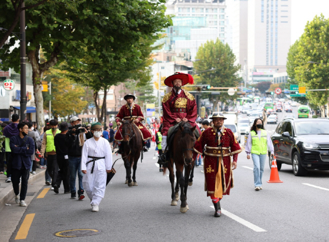 성동구 태조 이성계 축제 사냥행차