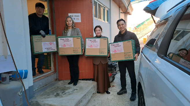 내포선한이웃교회, 예산군 삽교읍에 전기장판 전달