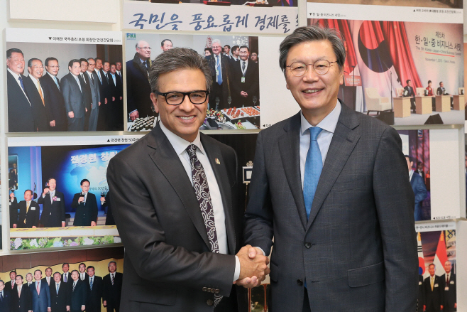 골디 하이더 캐나다경제인협회 회장 한경협 내방