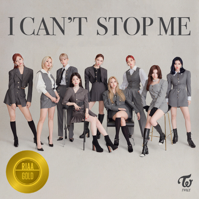 트와이스 'I CAN’T STOP ME' RIAA 골드 인증 축전 이미지