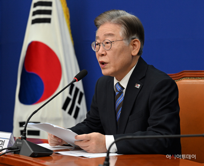 [포토] 발언하는 이재명 대표