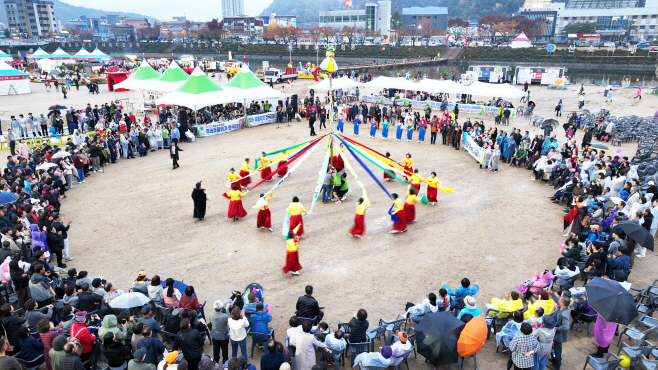 청송사과축제 청송꽃줄엮기