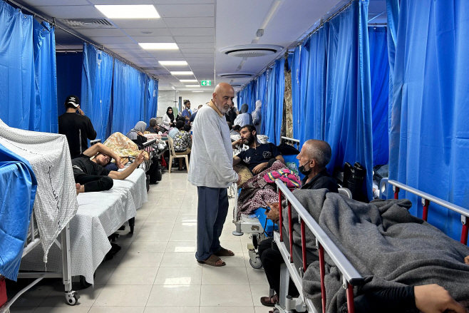 이스라엘군 공격에 위험 처한 가자지구 최대 병원