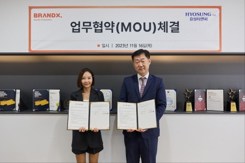 사본 -사진. 지난 11월 16일 효성티앤씨와 젝시믹스
