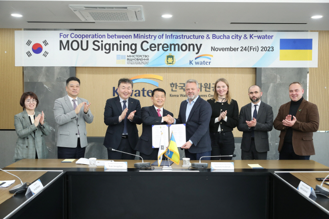 [사진] 2. K-water-우크라이나 부차시 MOU 체결 관련 사진