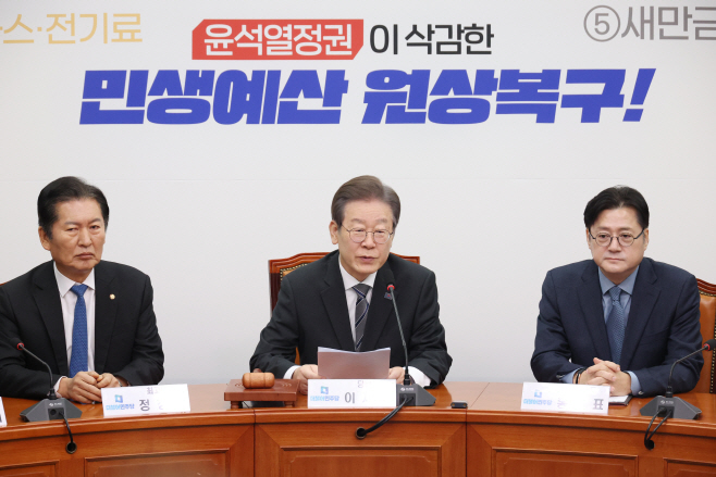 발언하는 이재명 대표