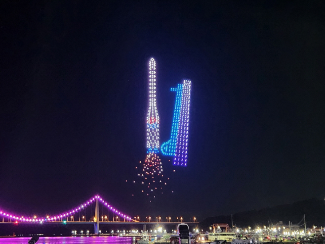 녹동항 드론쇼’18만여 명 관람 150억 원 경제효과