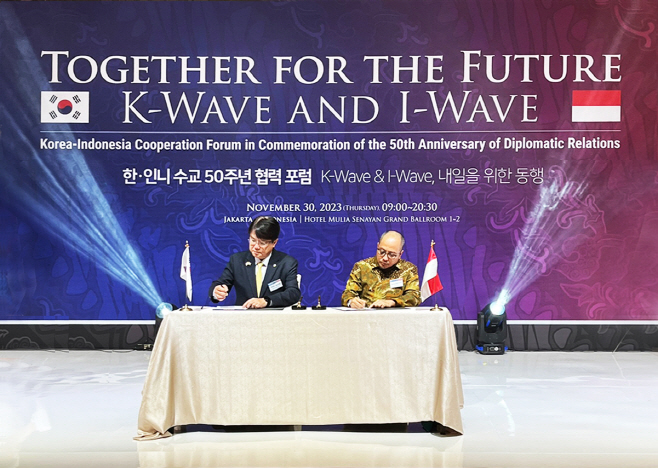 사진2. 인도네시아 국영기업 후타마 까리야와 MOU 체결