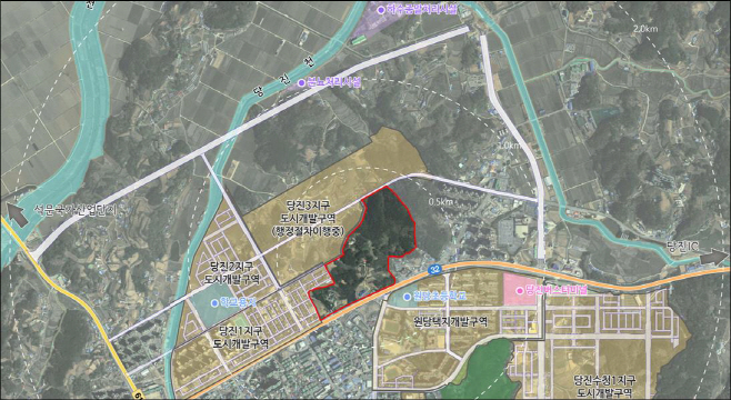 당진시, 원당동 당진4지구 도시개발구역 지정...20만7120㎡