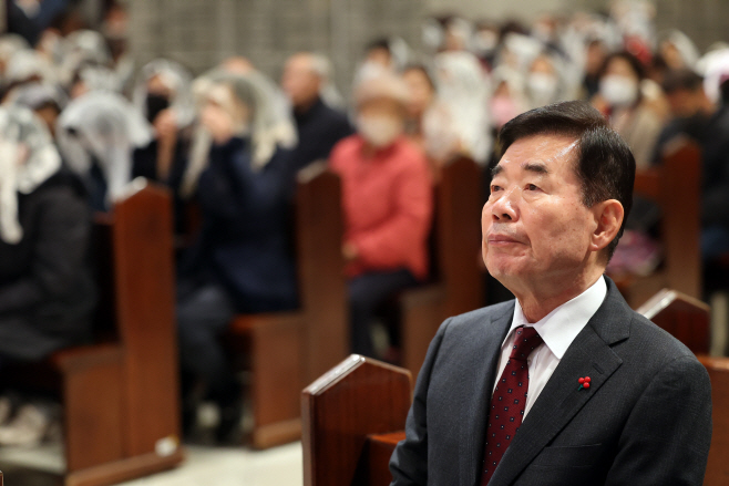 김진표 국회의장, 한-교황청 수교 60주년 미사 참석