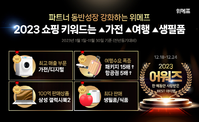 [위메프 보도자료 이미지] 2023어워즈