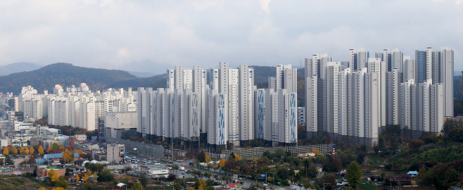 아파트 밀집지역 전경