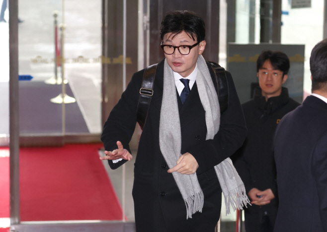 국회 온 한동훈 장관