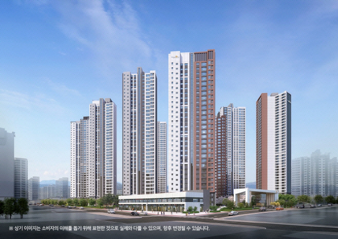 인천 '두산위브더제니스 센트럴 계양' 투시도