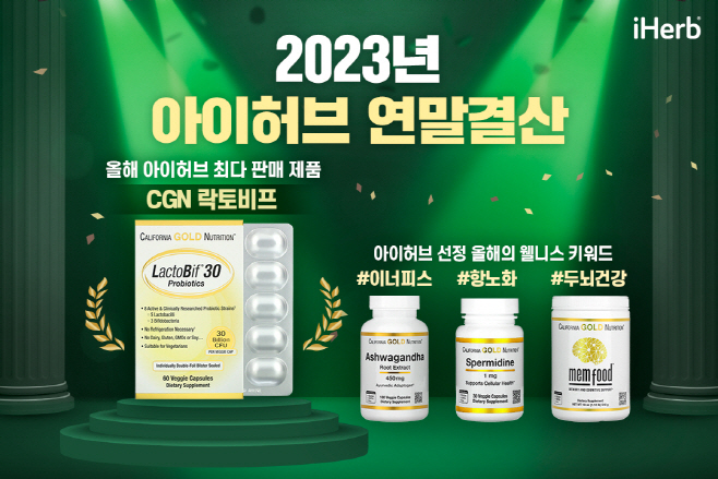 [이미지1] 아이허브, 2023년 한국 시장 베스트셀러 발표