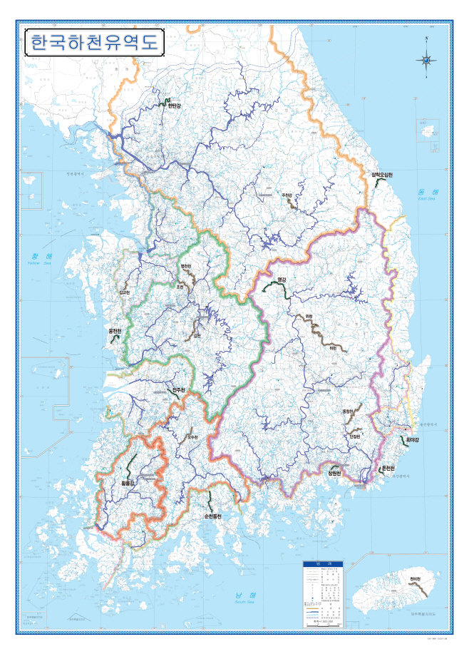국가하천 승격현황 지도1