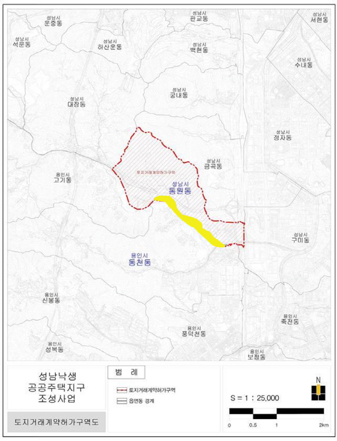 수지구 동천동 지도