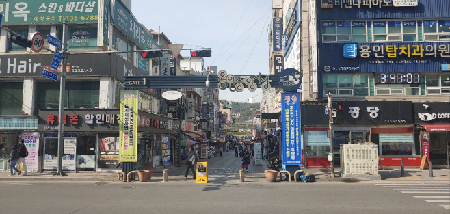 용인중앙시장 전경