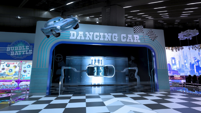 CES 2024 SK그룹관 댄싱카 조감도