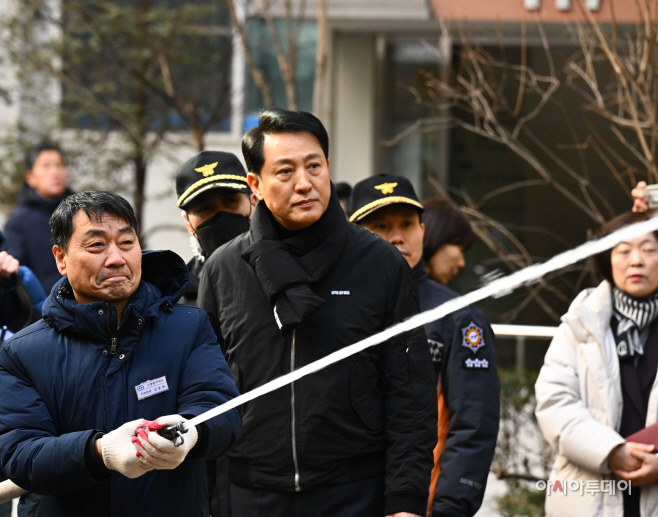 [포토] 오세훈 서울시장, 공동주택 화재 대비 현장 점검