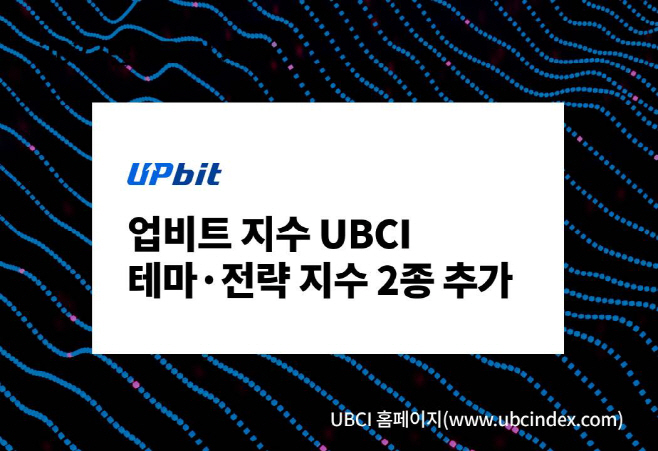 [사진자료] 업비트, UBCI 가상자산지수 2종 출시