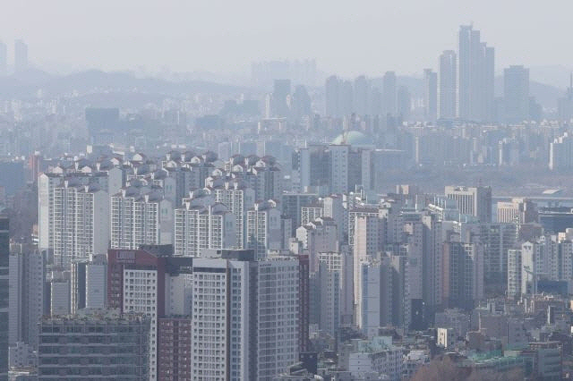 서울의 한 아파트 밀집지역 전경
