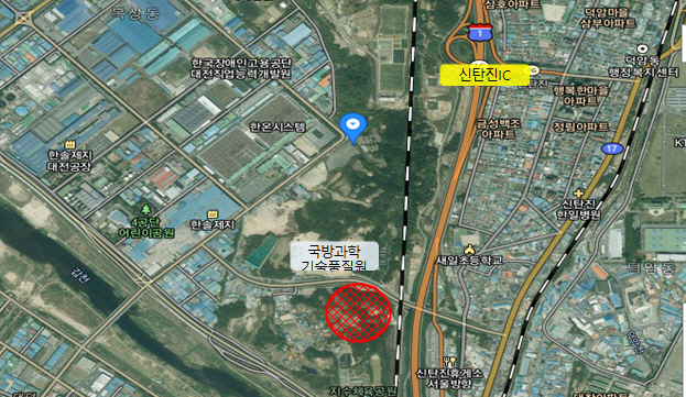 북부권(대덕) 화물자동차 휴게소 위치도