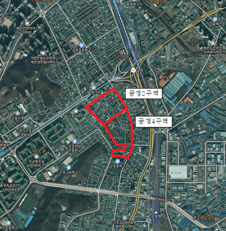 금정2금정4재개발구역도