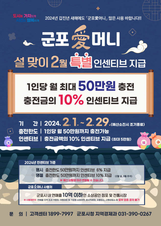 군포愛머니 2월 포스터(특별인센티브)