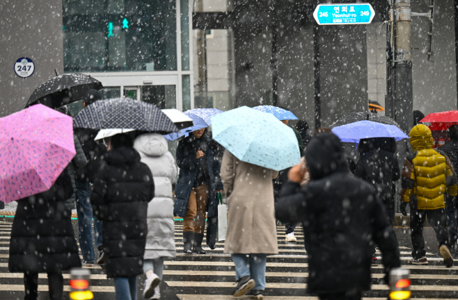 대설주의보 눈 스케치