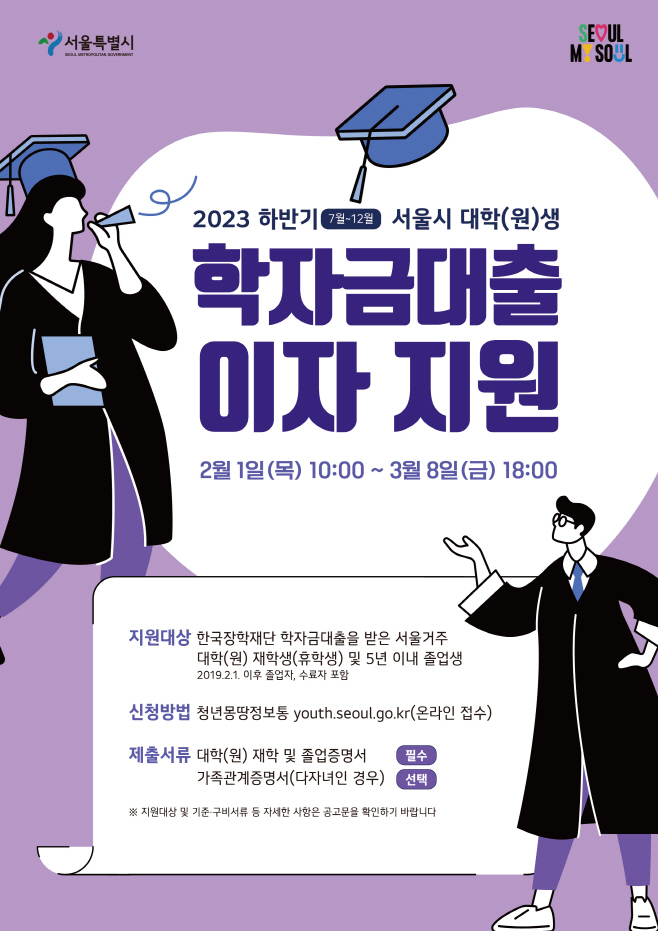 학자금대출지원+포스터