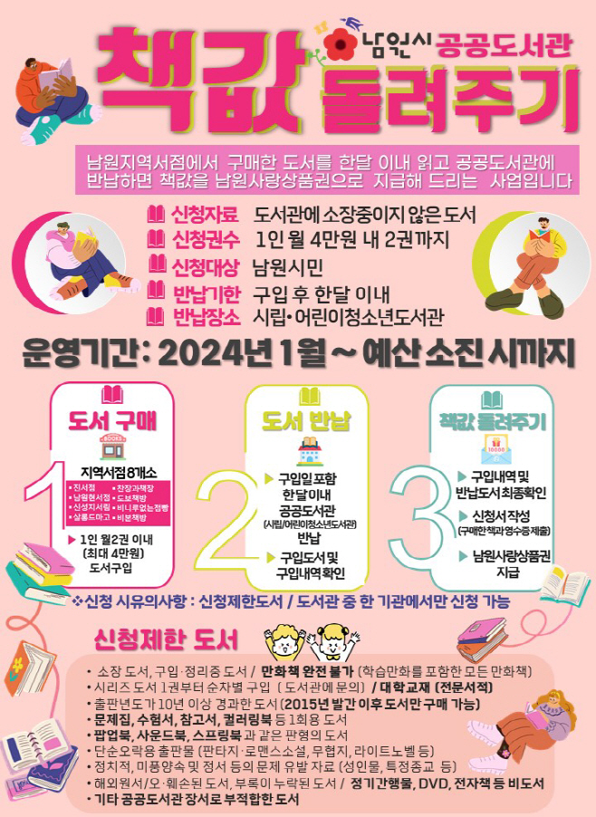 0202 교육체육과-남원시, 책값 돌려주기 사업5년 연속 추진