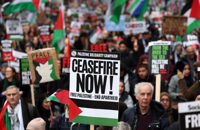 BRITAIN PROTEST ISRAEL GAZA CONFLICT