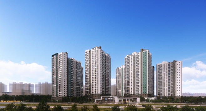 사진2. 평택푸르지오센터파인 주경투시도