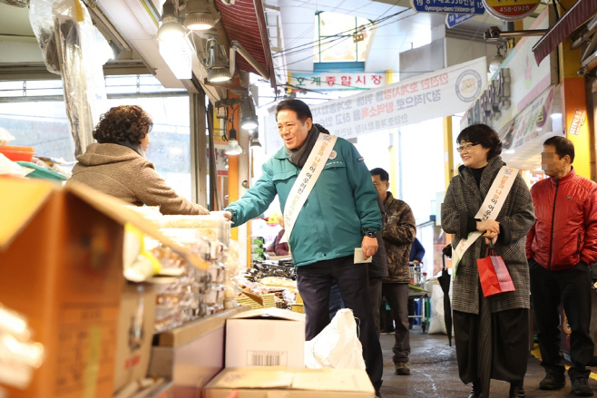 호계시장 방문 사진(최대호 안양시장)
