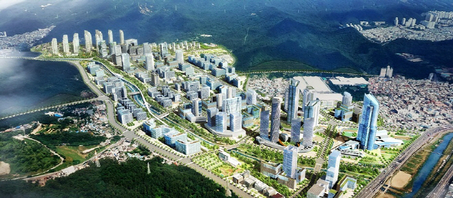 부산 센텀2 도시첨단산업단지 조감도
