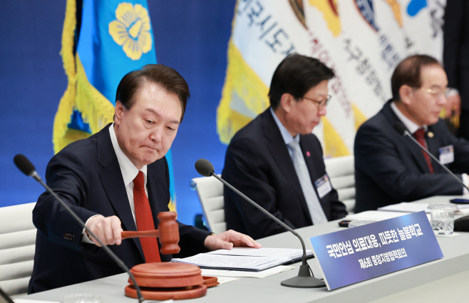 윤석열 대통령, 중앙지방협력회의 개회