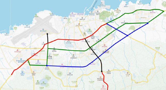 제주 BRT 확대 계획(안)