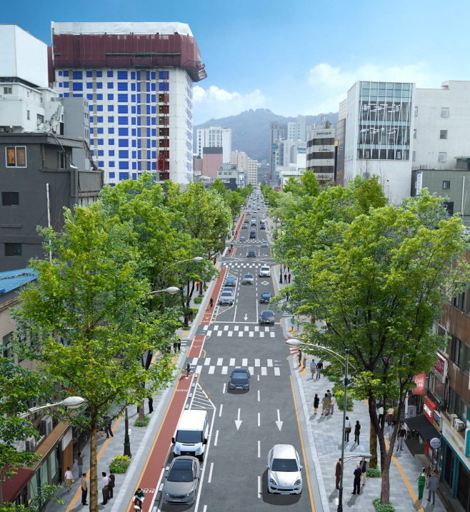 도로공간재편사업 조감예시