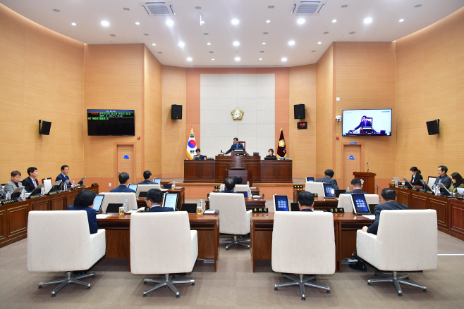 제282회 임시회 본회의 전경