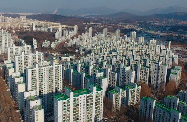 서울 송파구 일대 아파트 밀집지역 전경