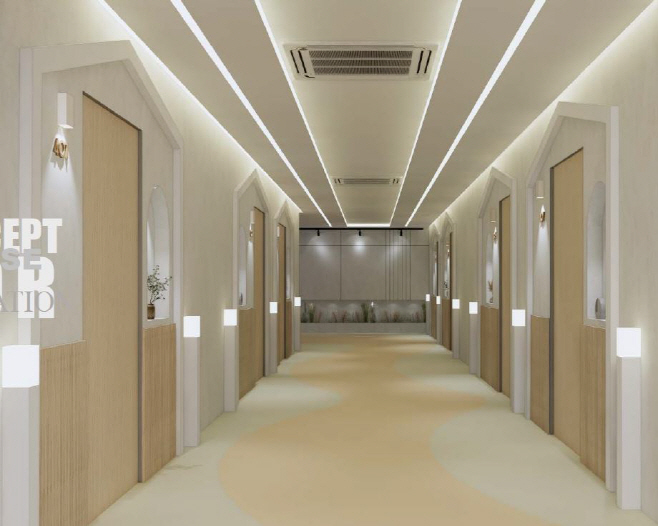 공공산후조리원 산모실복도 조감도