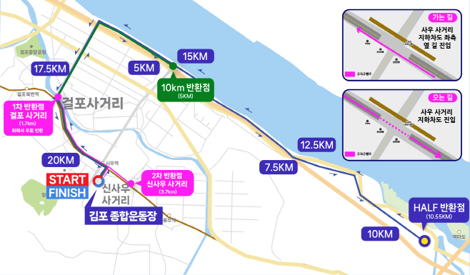 2 한강마라톤 전체코스도